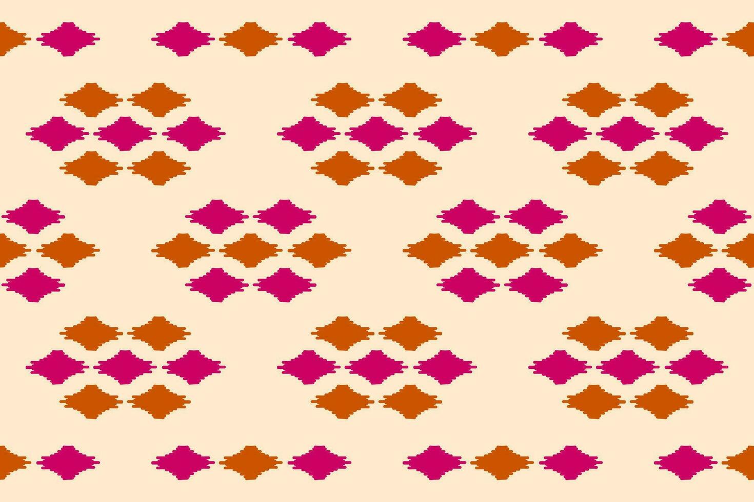 Fabric ikat pattern art. Ethnic seamless pattern traditional. American, Mexican style. vector