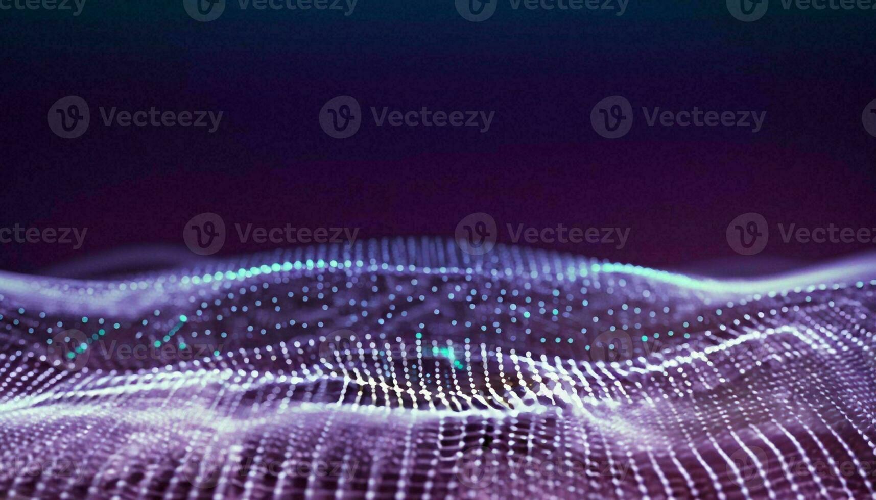 AIGenerative, Data technology abstract futuristic illustration. Low poly shape with connecting dots and lines on dark background. 3D rendering. Big data visualization. photo