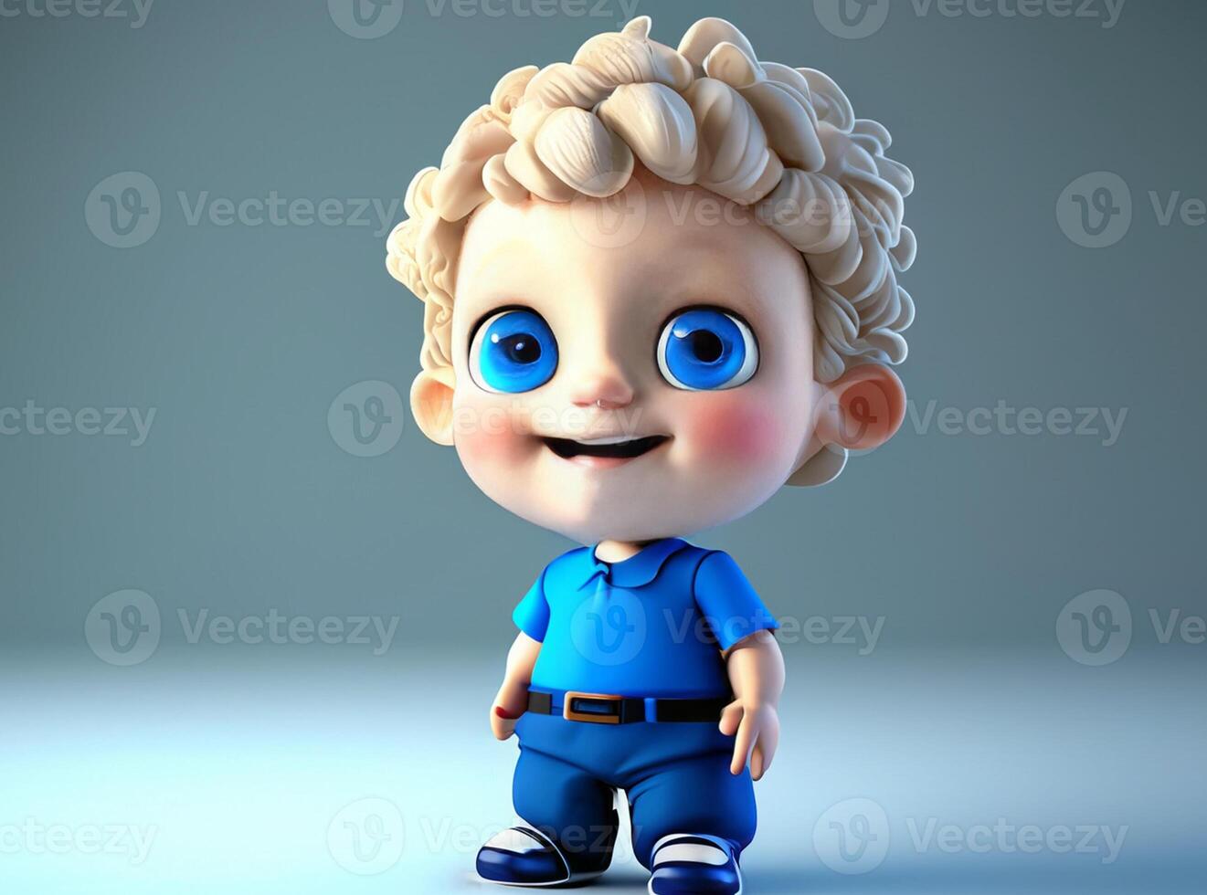 Kids cute and 3d character ai generated photo