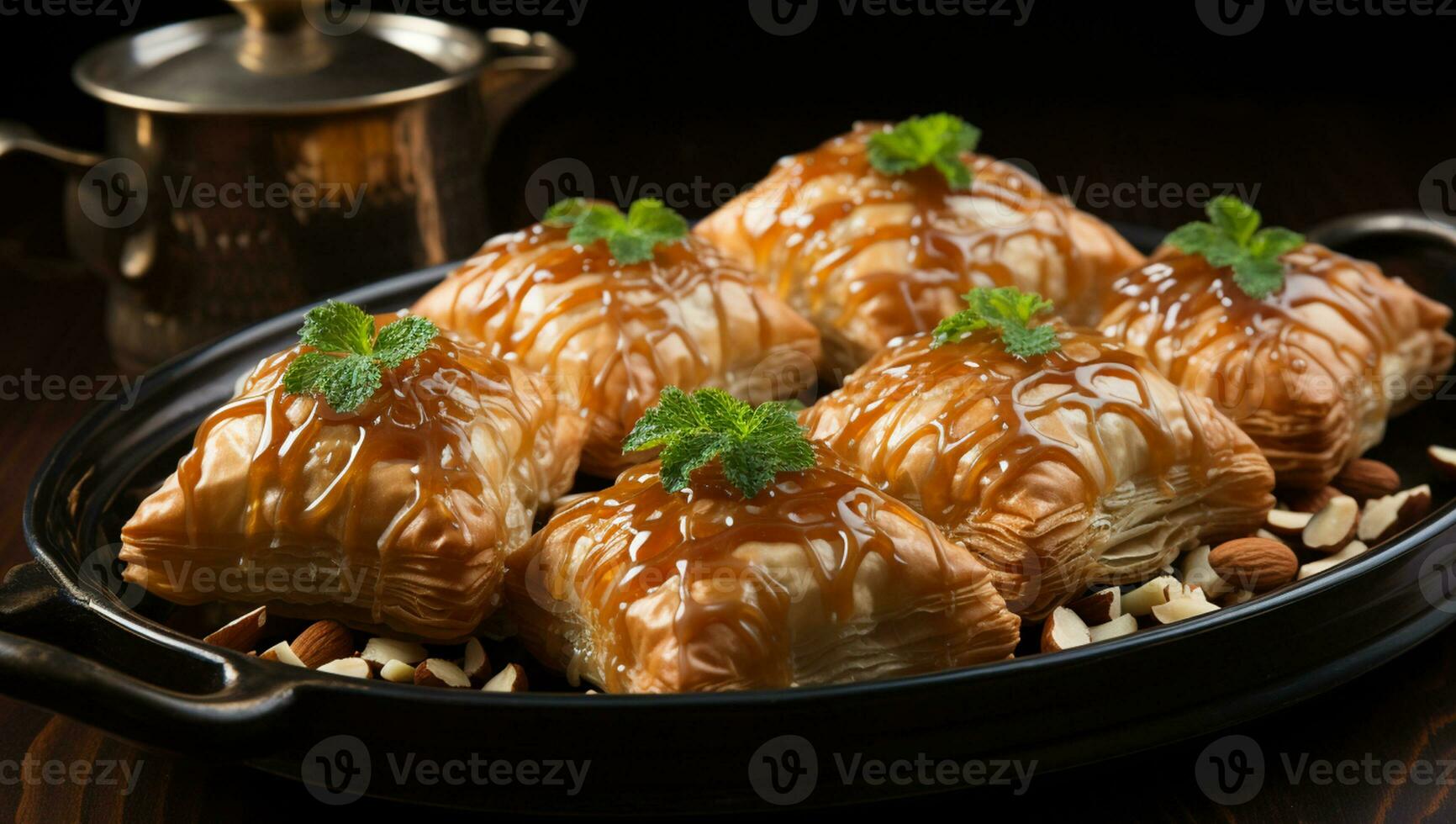 Baklava Close-up Traditional Middle Eastern Flavors photo