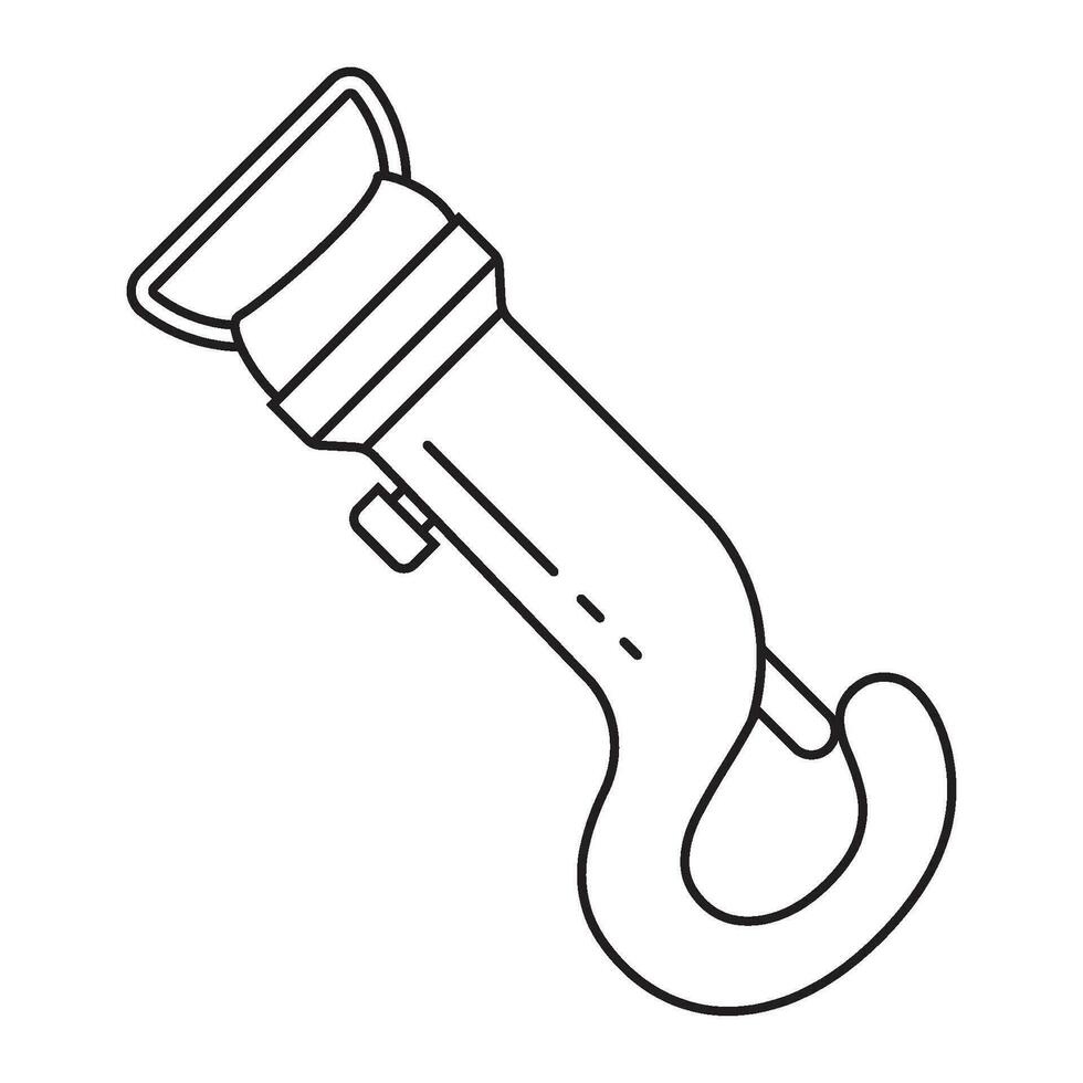 Mountain equipment Carabiner icon vector