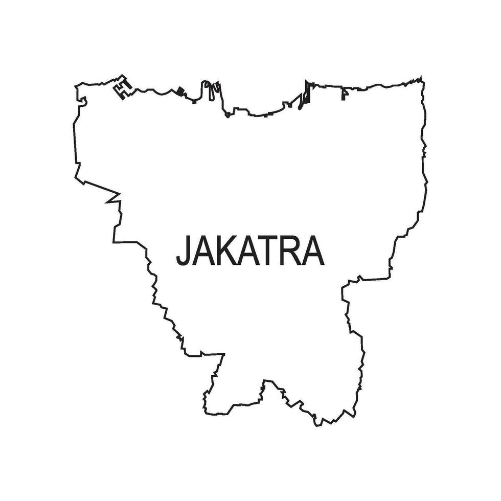 JAKARTA map icon vector