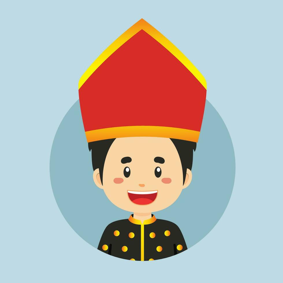 Avatar of West Nusa Tenggara Character vector