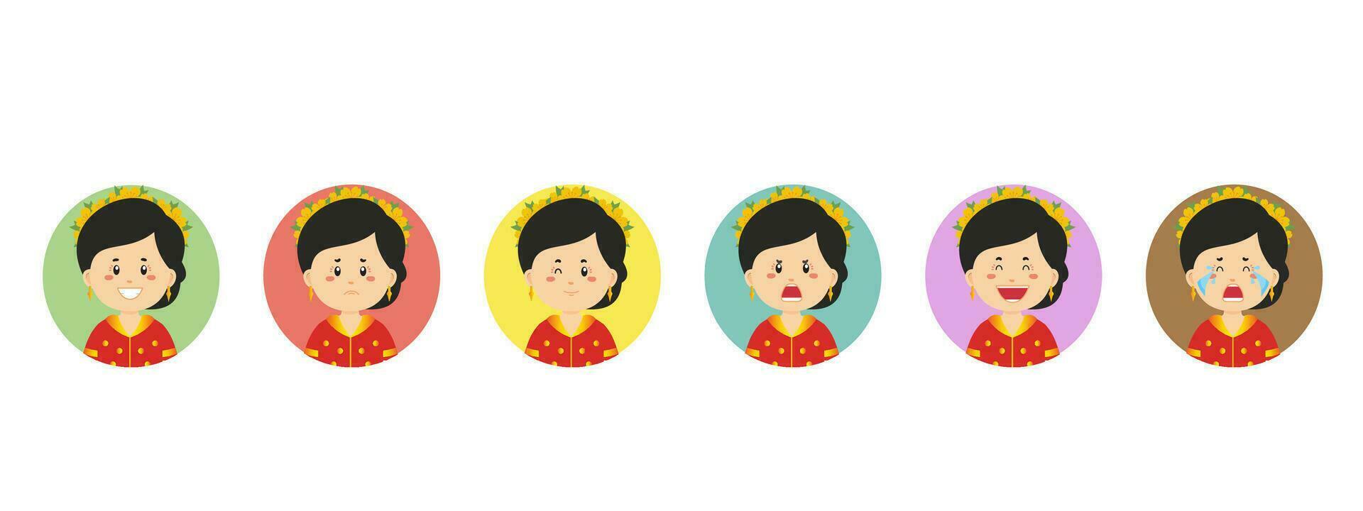 West Nusa Tenggara Avatar with Various Expression vector
