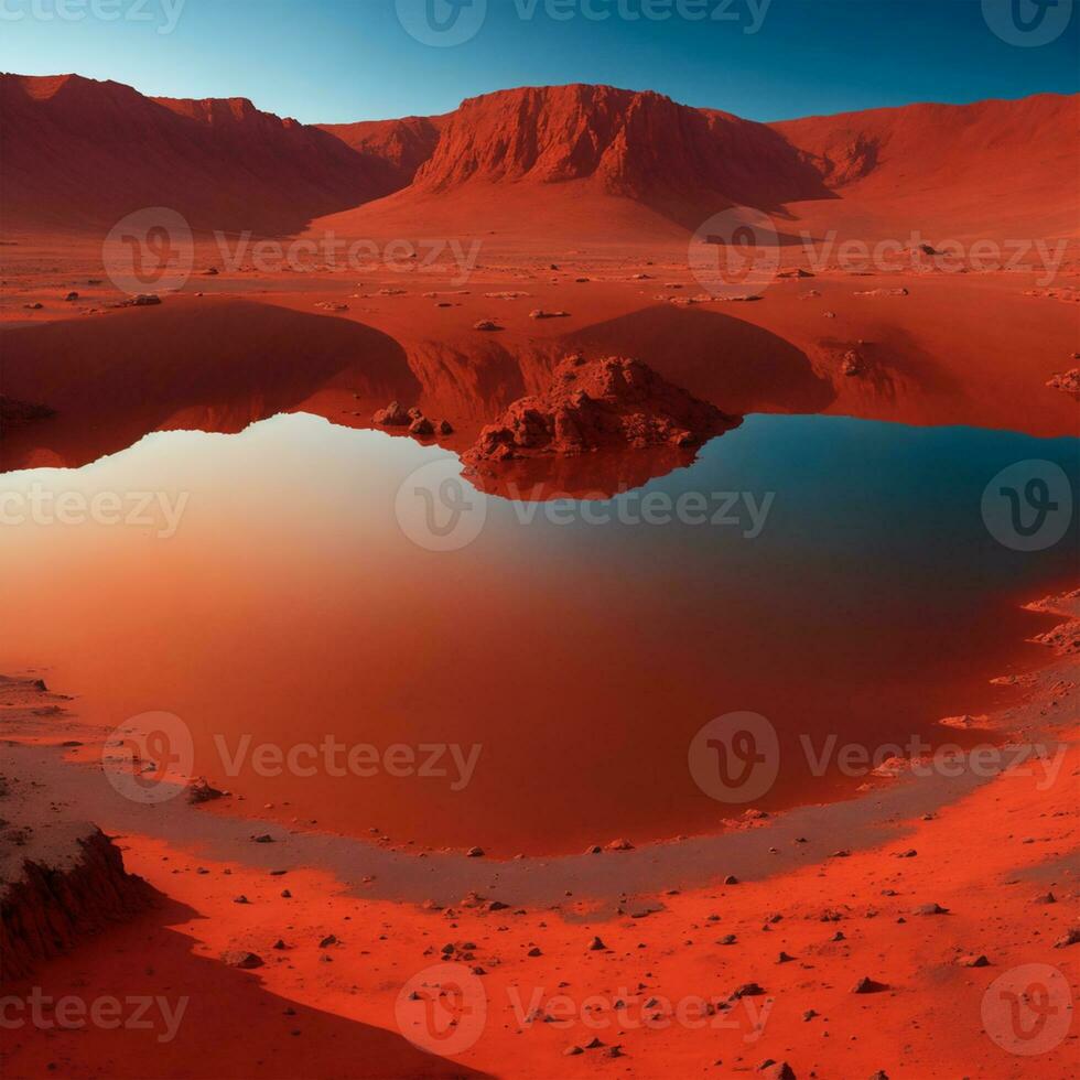 Mars Pond red soil photo