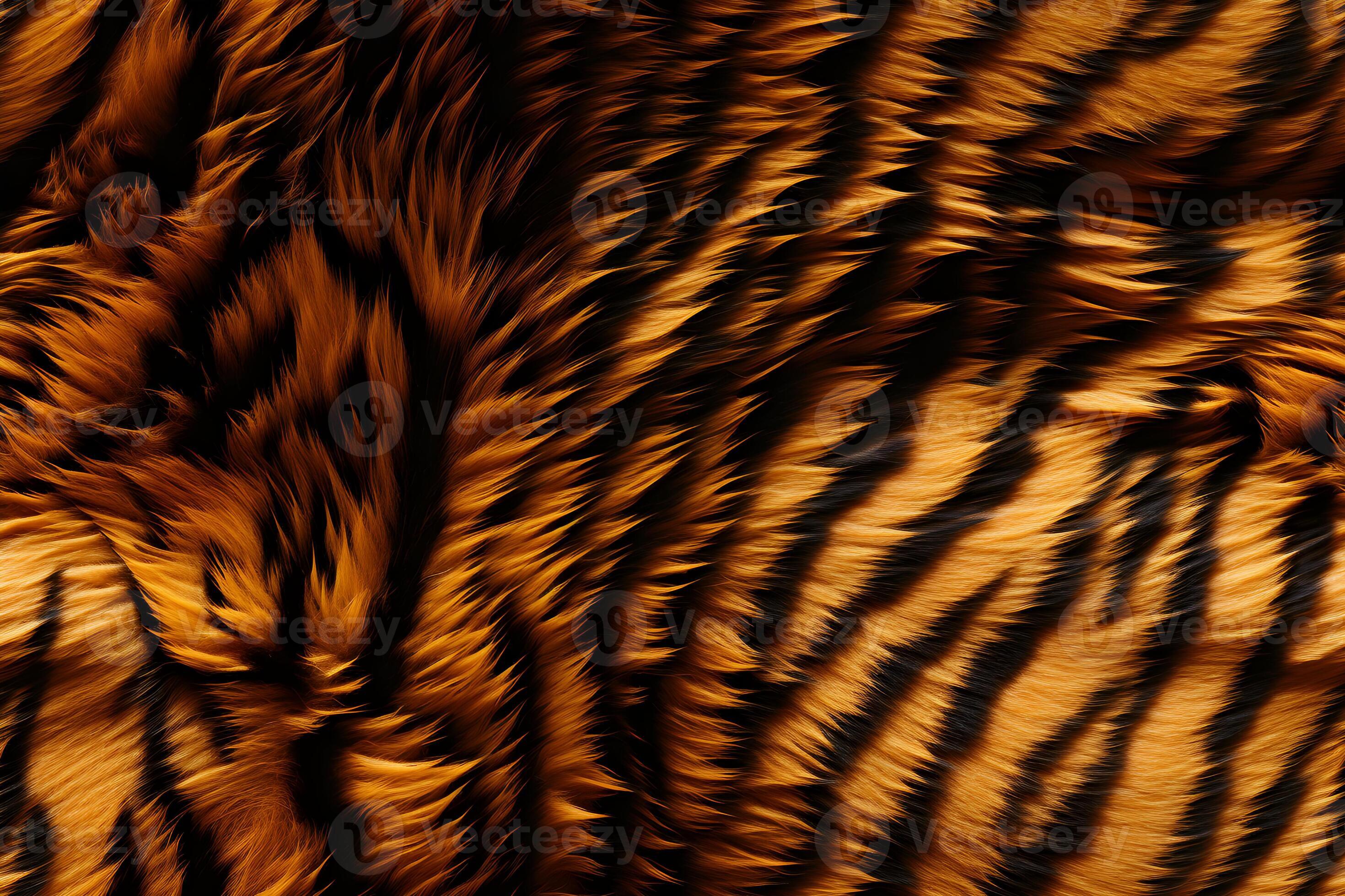 real tiger skin texture seamless pattern, ai generated 26137583 Stock