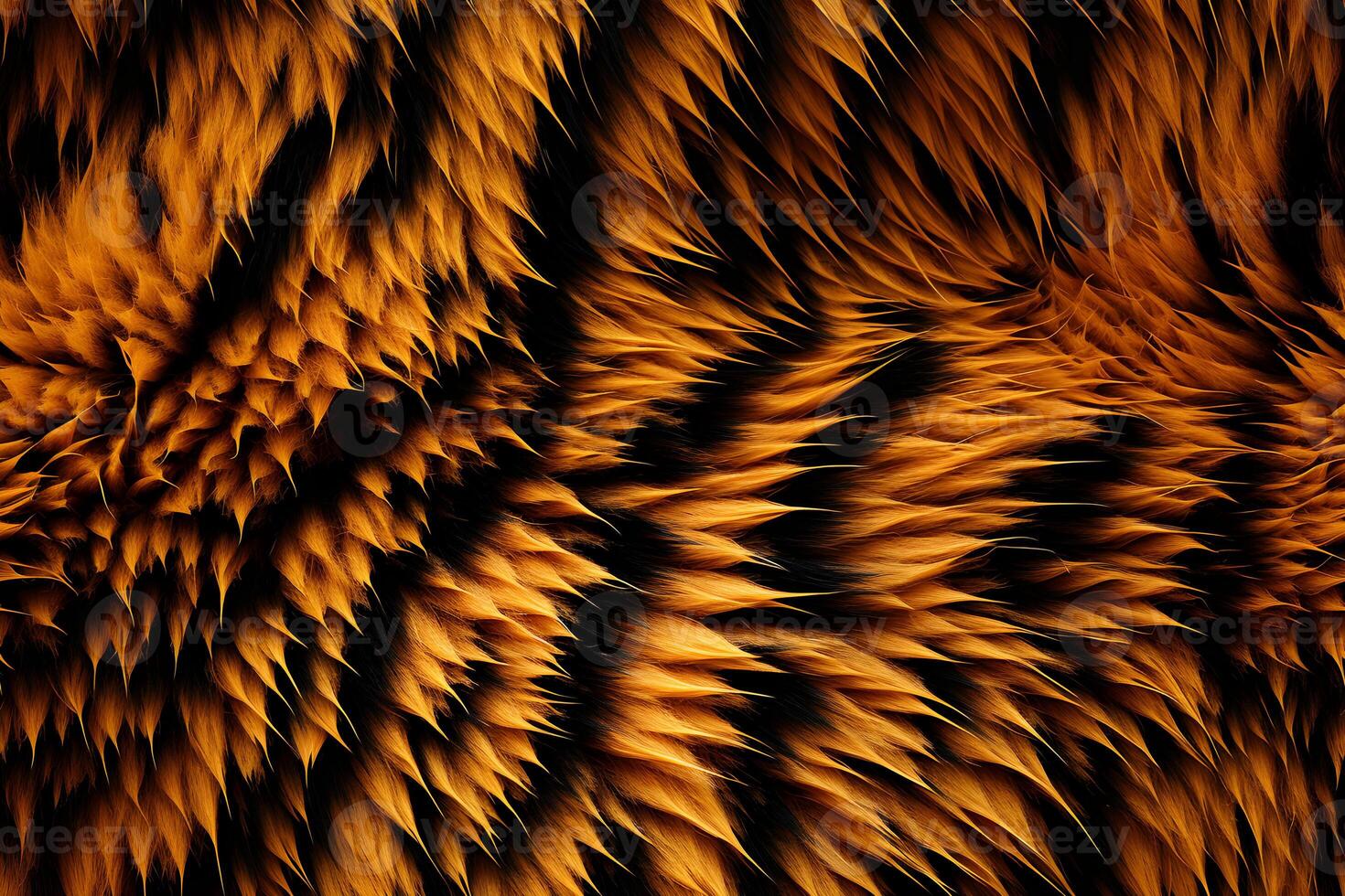 tiger skin seamless pattern background, ai generated photo