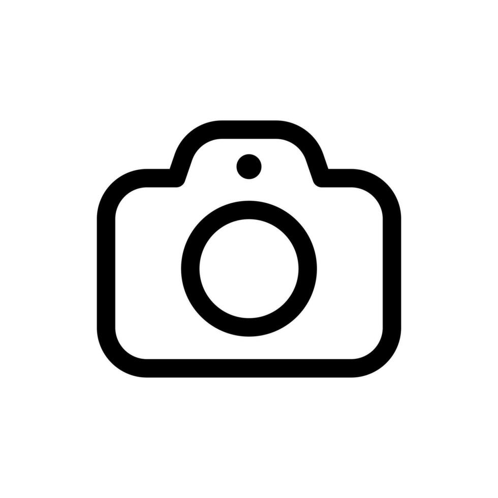 Simple Camera icon. The icon can be used for websites, print templates, presentation templates, illustrations, etc vector
