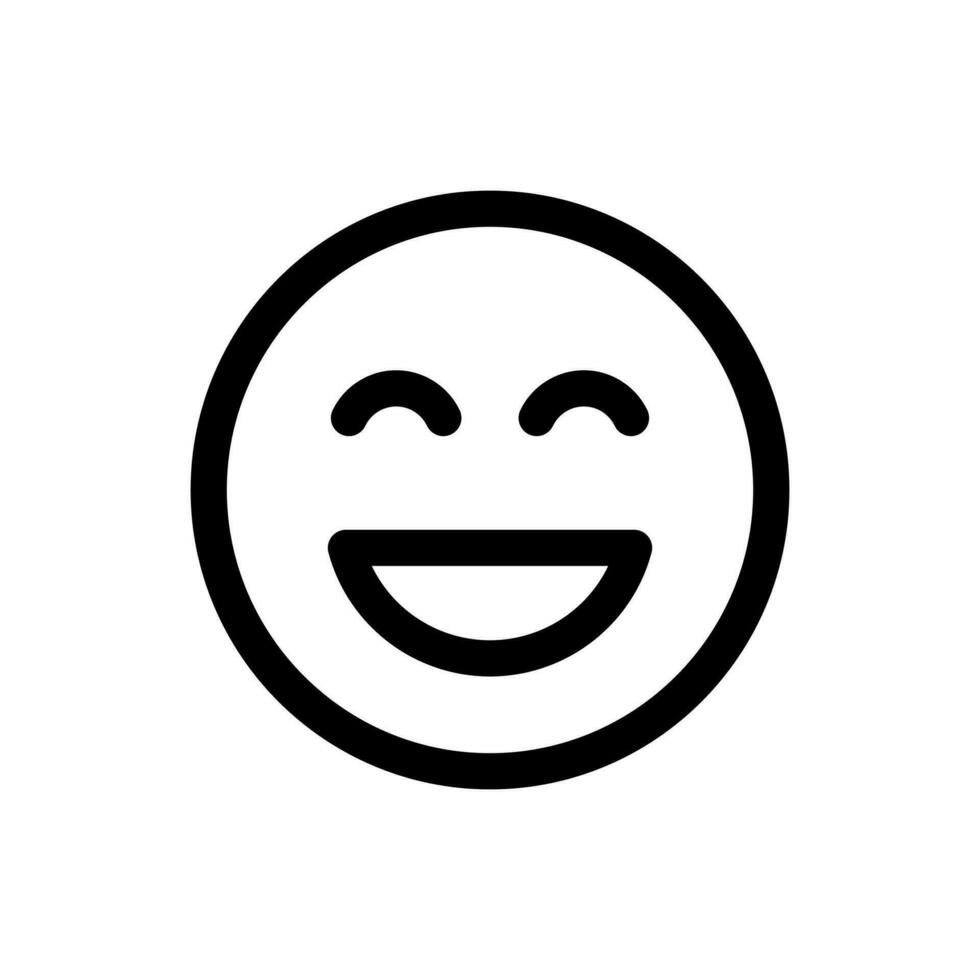 Simple Emoticon icon. The icon can be used for websites, print templates, presentation templates, illustrations, etc vector