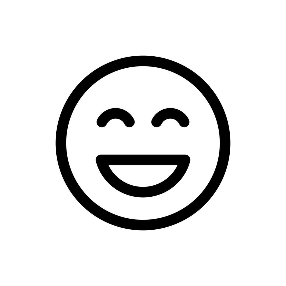 Simple Emoticon icon. The icon can be used for websites, print templates, presentation templates, illustrations, etc vector