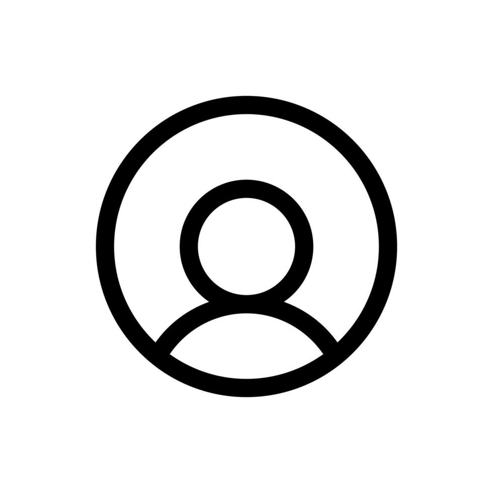 Simple Profile icon. The icon can be used for websites, print templates, presentation templates, illustrations, etc vector
