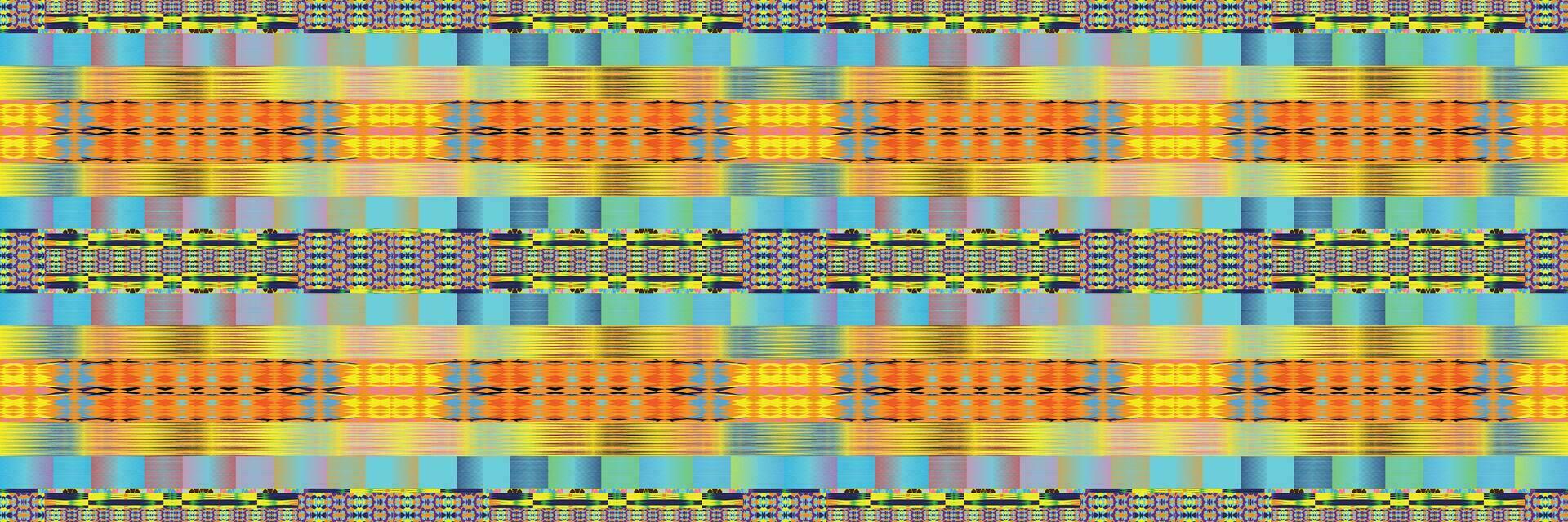 Sari indian seamless pattern. Tribal art border abstract print. Ethnic ornament.  Repeating background texture. Fabric, cloth design vector