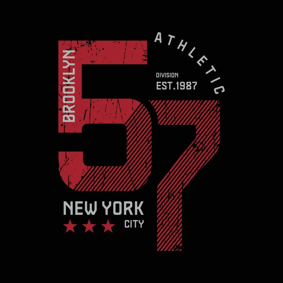 New york Brooklyn athletic vector illustration and typography, perfect for t-shirts, hoodies, prints etc.