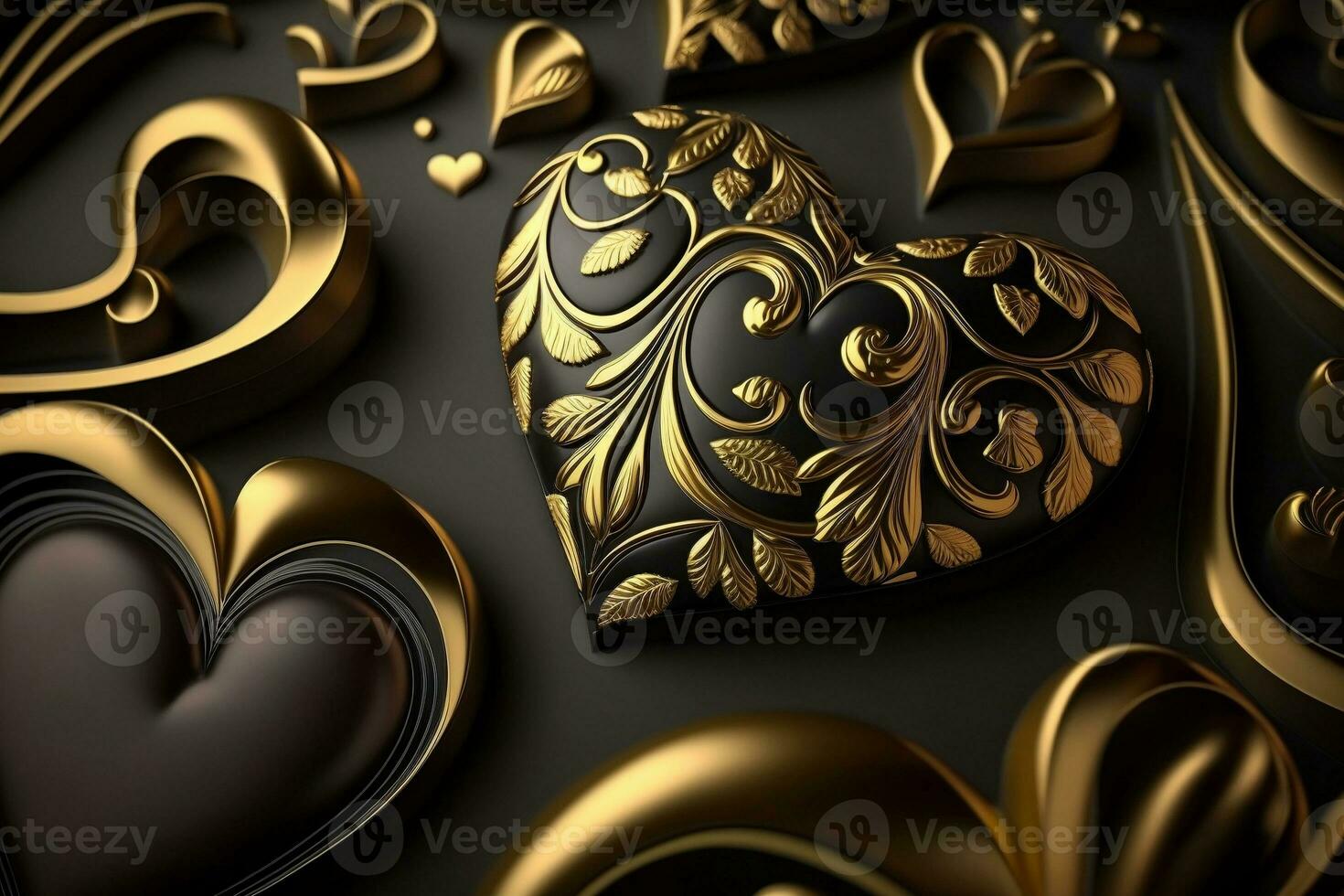 Valentine day background illustration. 3D background for banner, flyer, advertising, backdrop, social media, wallpaper, invitation, poster. Elegance and luxury illustration. photo