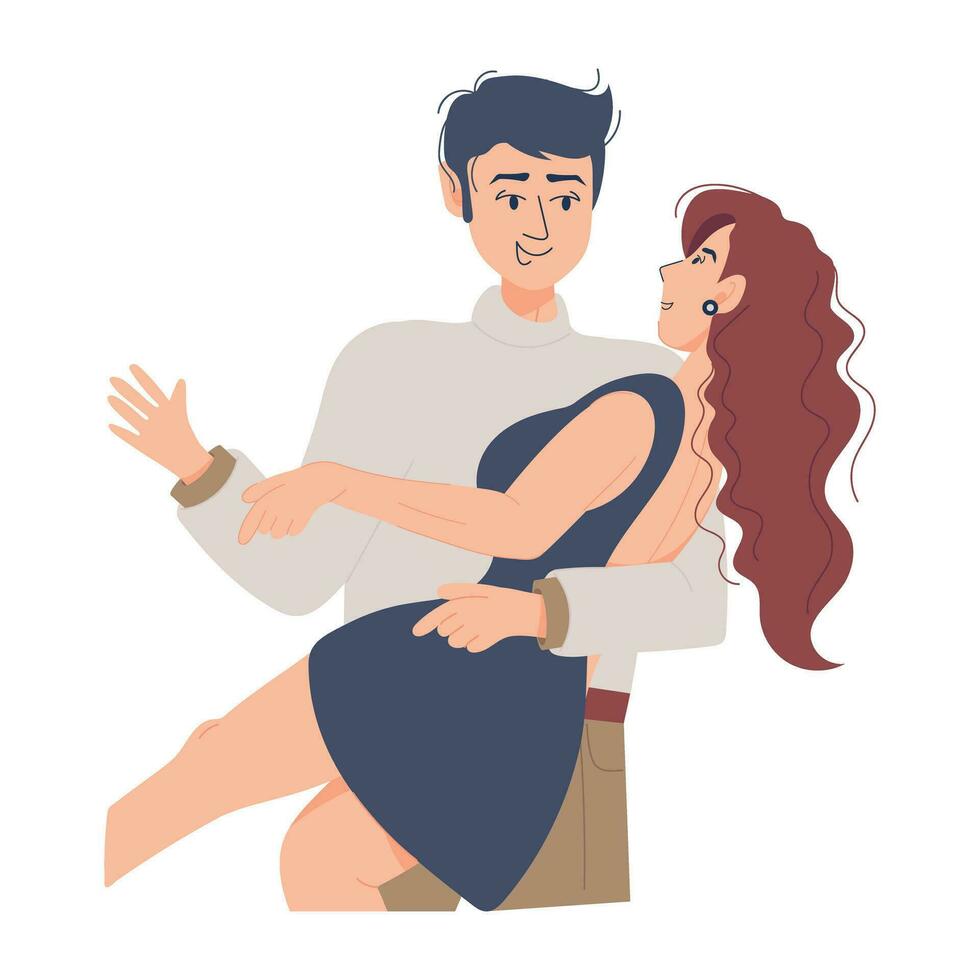 Trendy Couple Dance vector