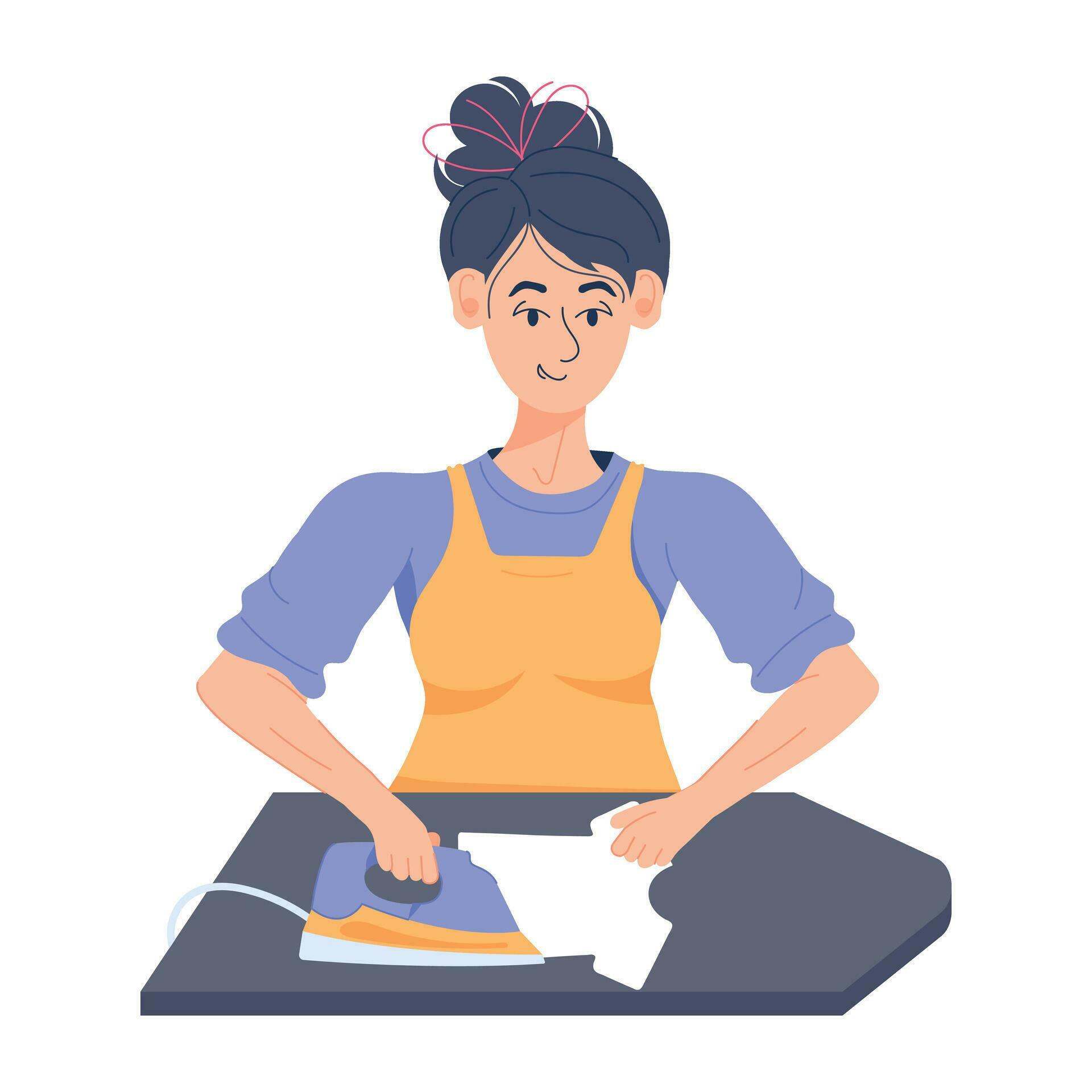 Trendy Ironing Clothes 26138418 Vector Art at Vecteezy