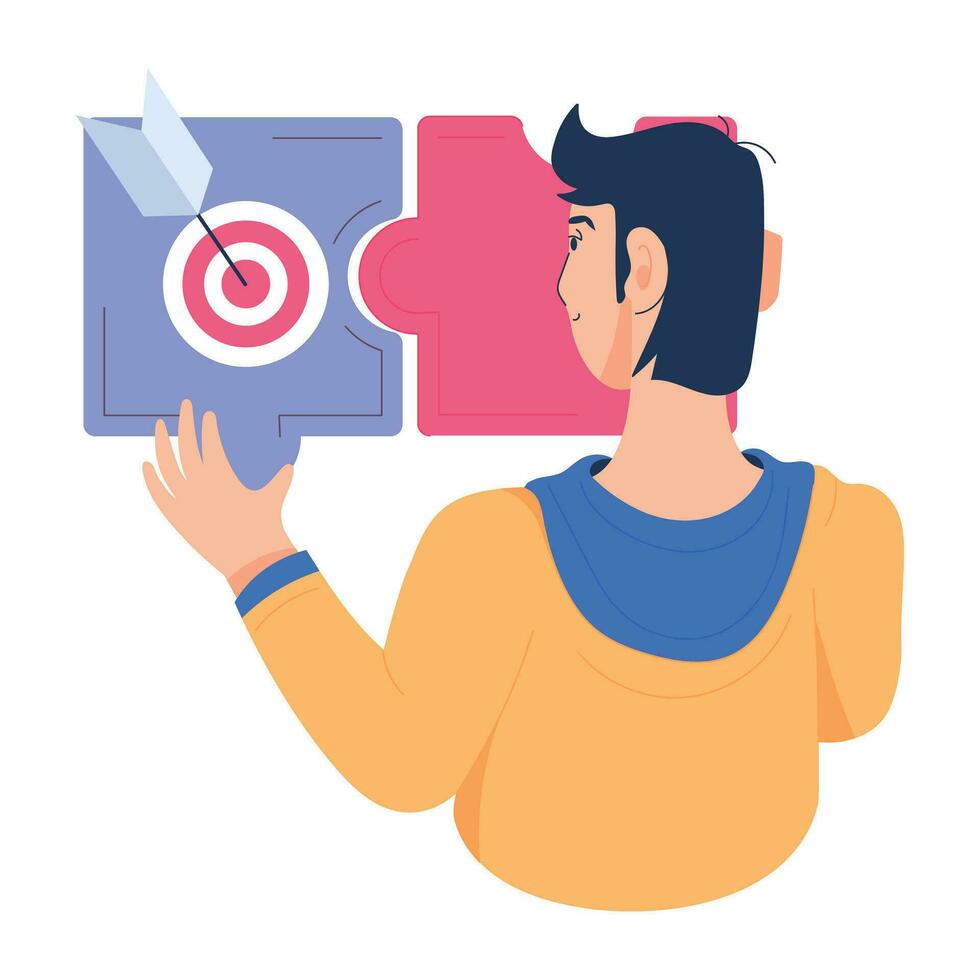 Trendy Employee Target vector