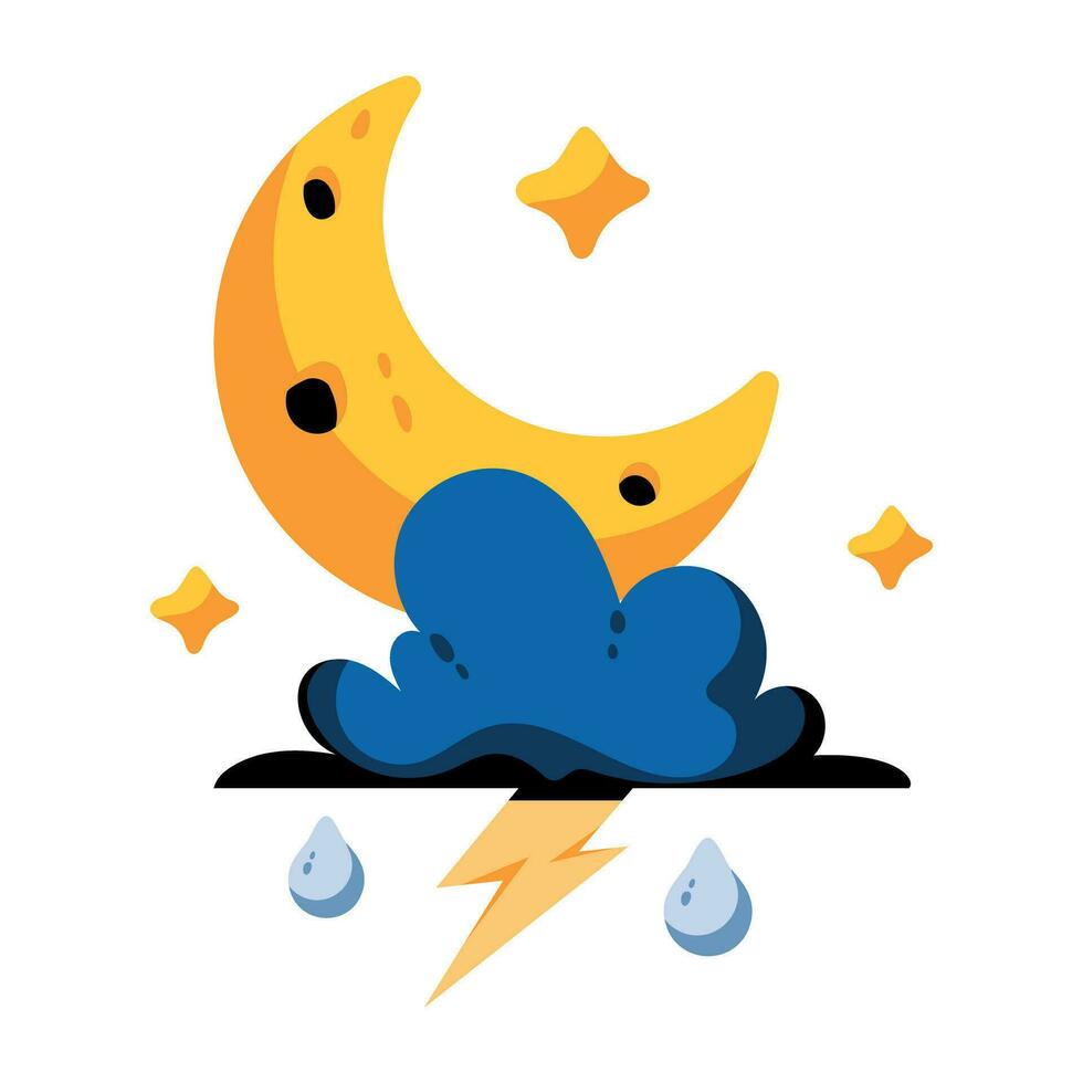 Trendy Night Rainfall 26138579 Vector Art at Vecteezy
