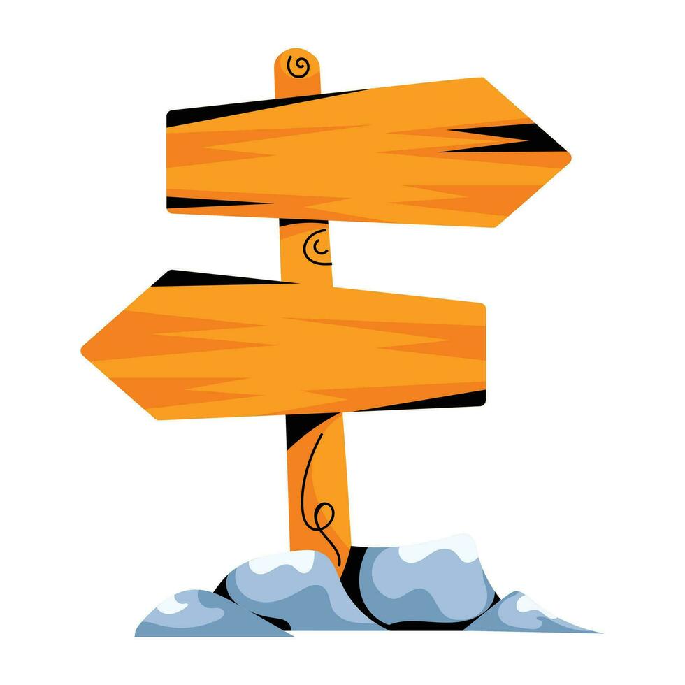 Trendy Direction Board vector