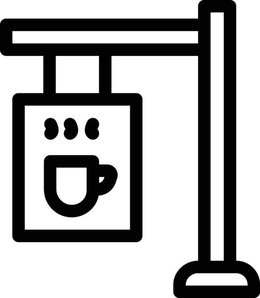 sign line icon vector