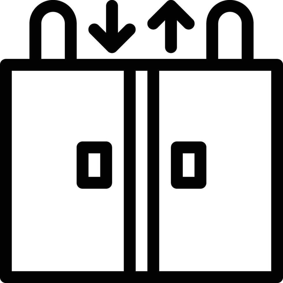 elevator  line icon for download vector