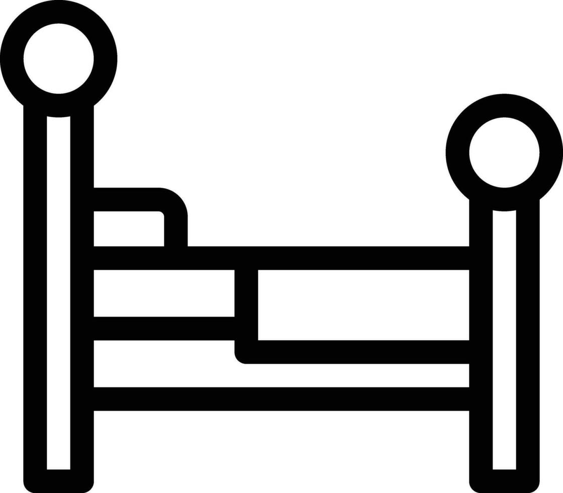 bedroom line icon vector