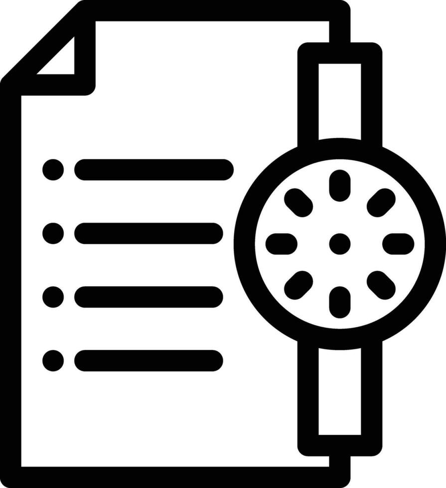 document line icon for download vector