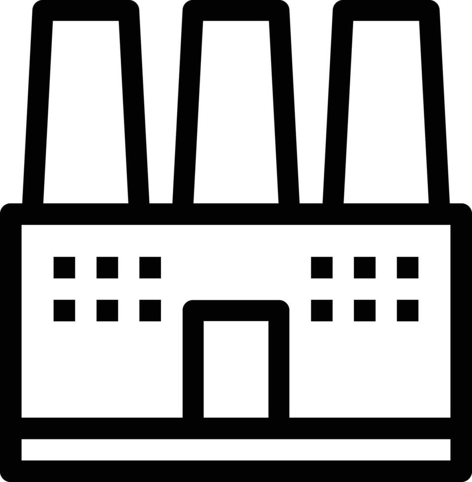 factory line icon for download vector