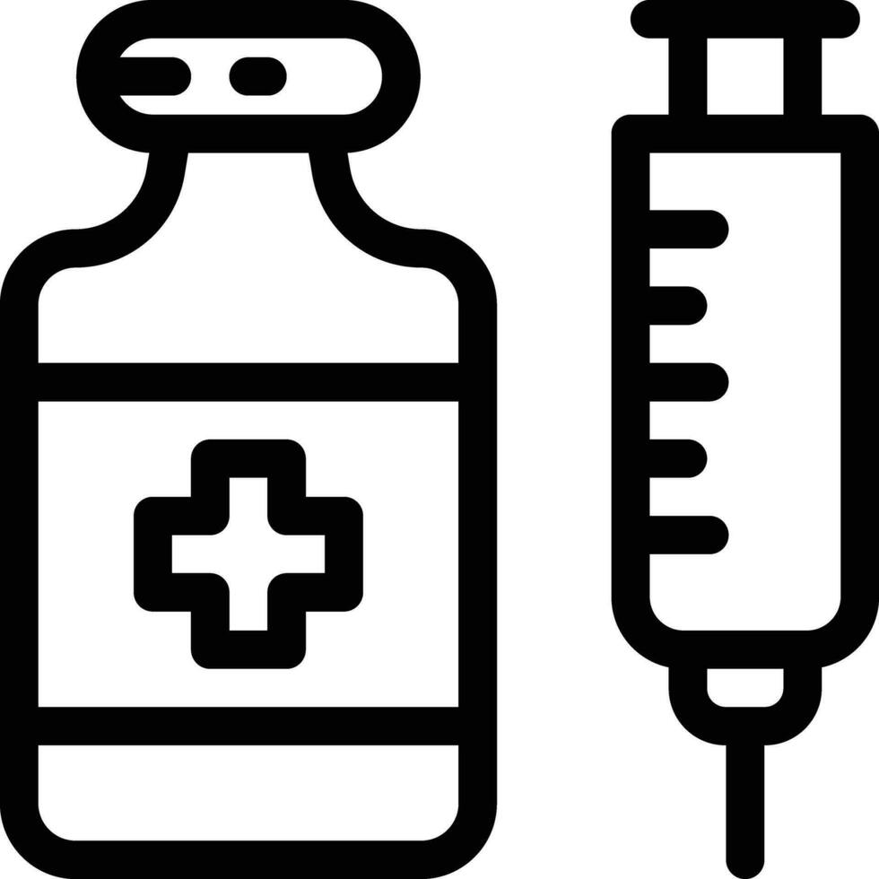 22-vaccine  line icon for download vector