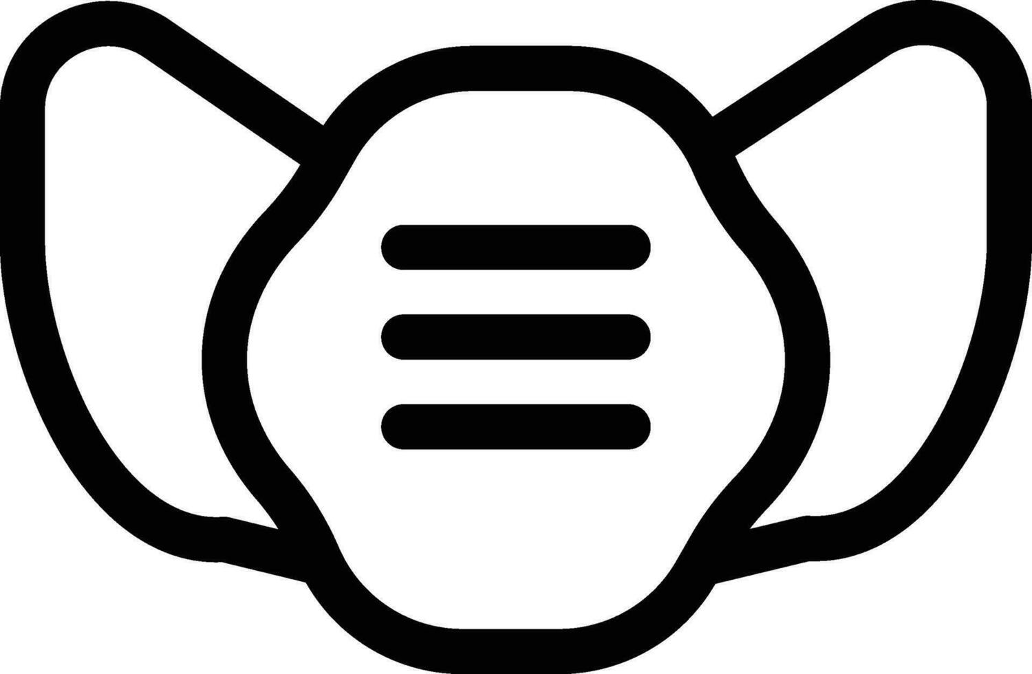20-mask  line icon for download vector