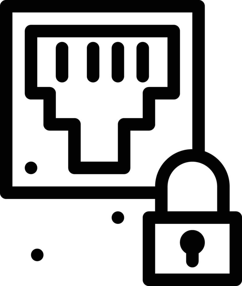 ethernet line icon for download vector