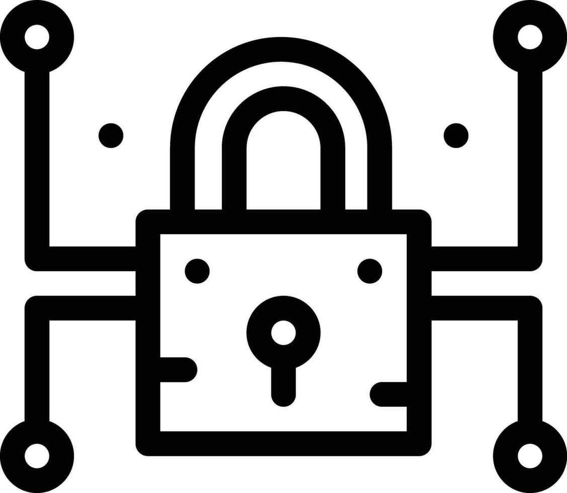 19-cybercrime  line icon for download vector