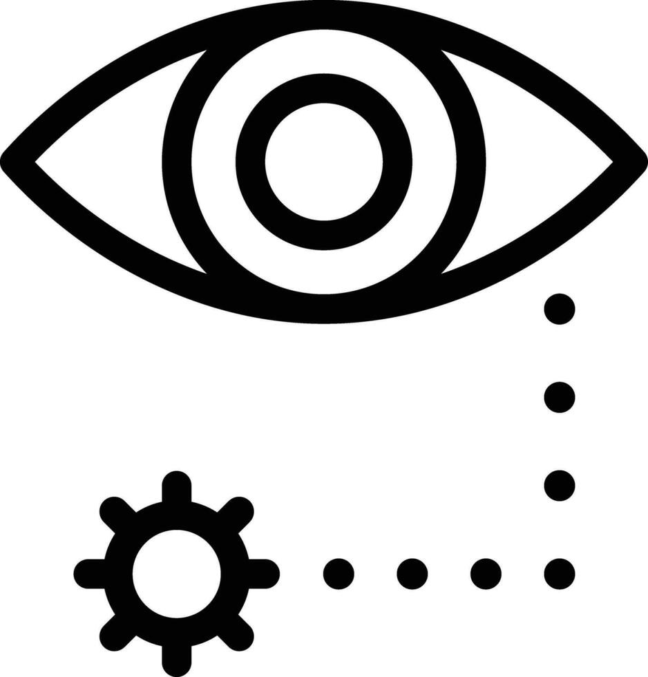 21-eye  line icon for download vector