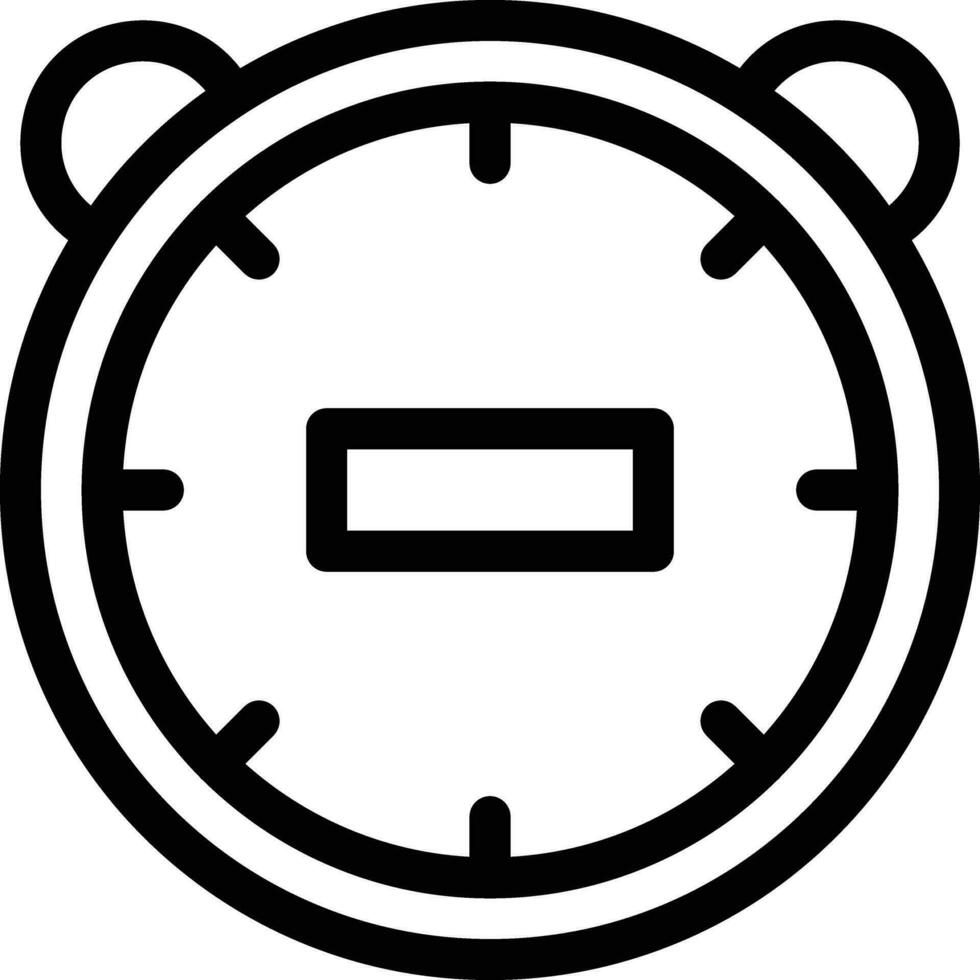 stopwatch line icon vector