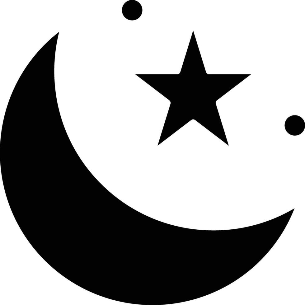 moon line icon vector