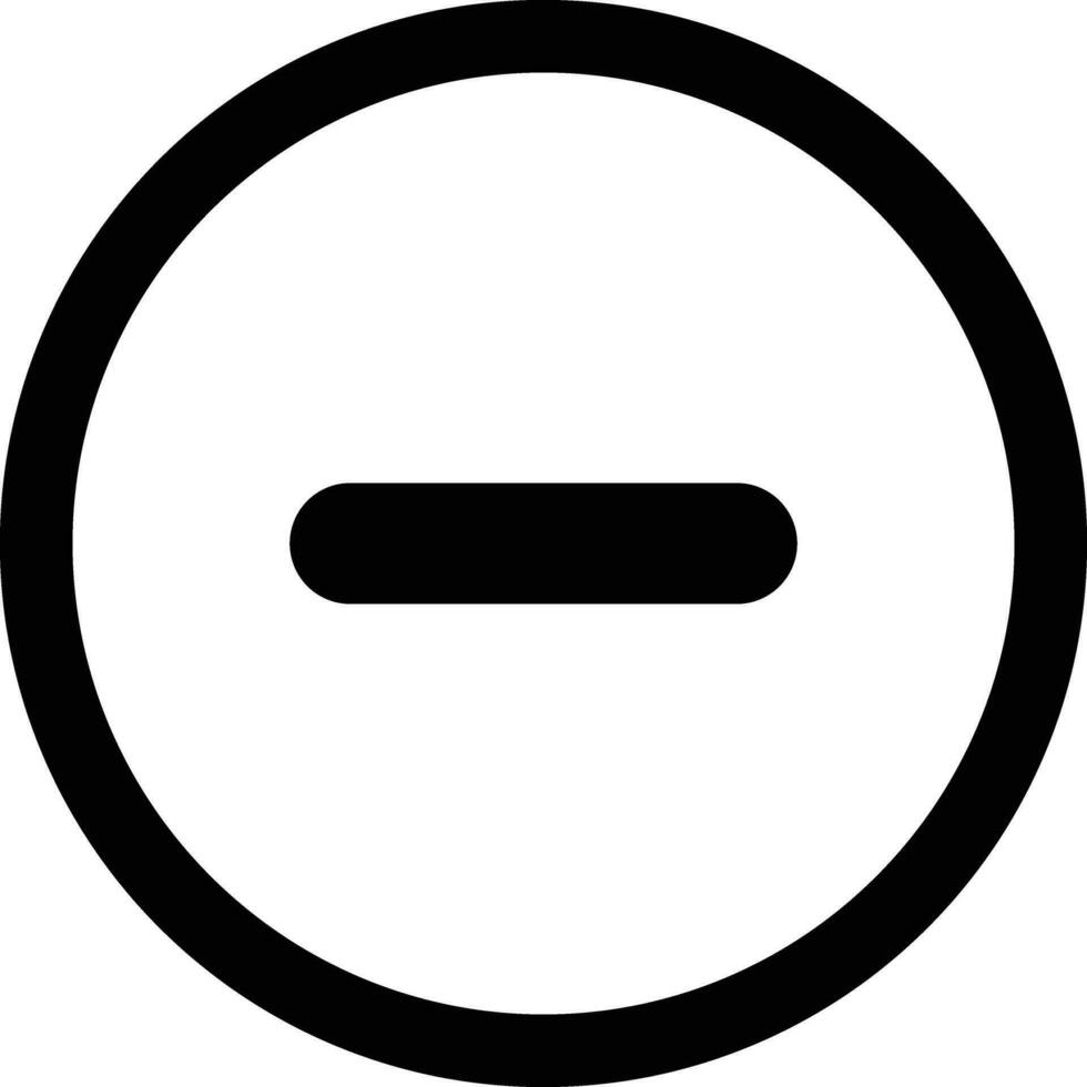 minus line icon vector