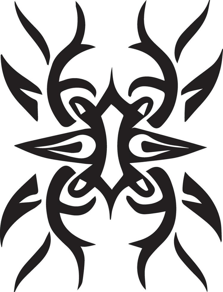 Tribal vector tattoo design illustration art