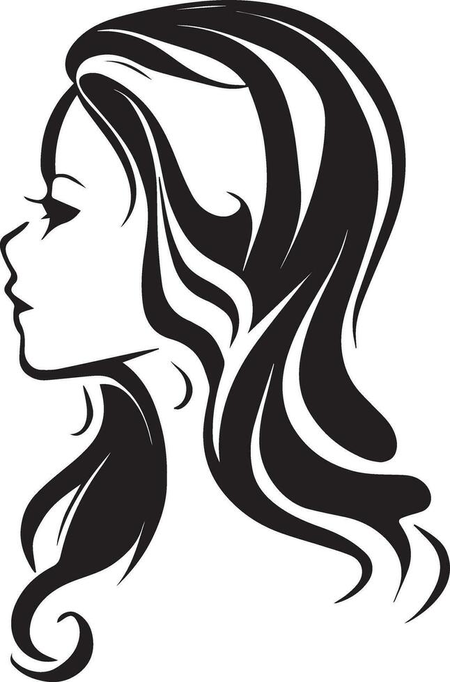 Women face tattoo design illustration vector art