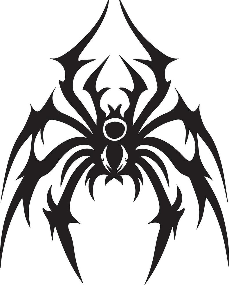 Spider tattoo design illustration vector art