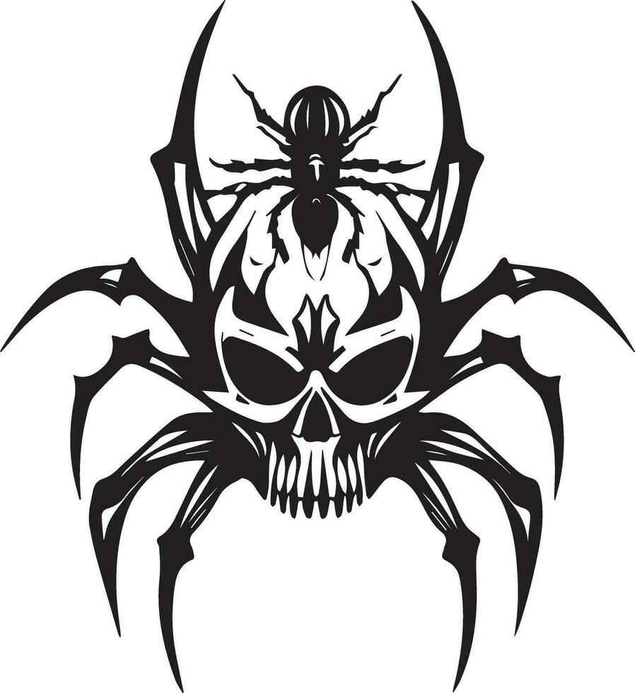 Spider tattoo design illustration vector art