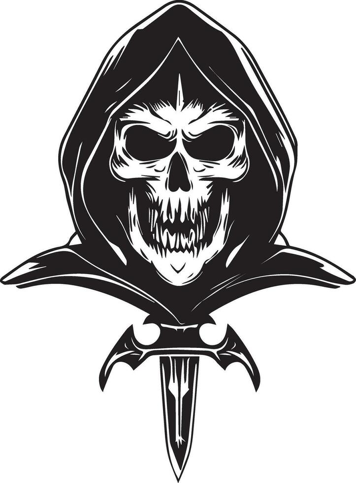 Satan Vector tattoo design illustration black color