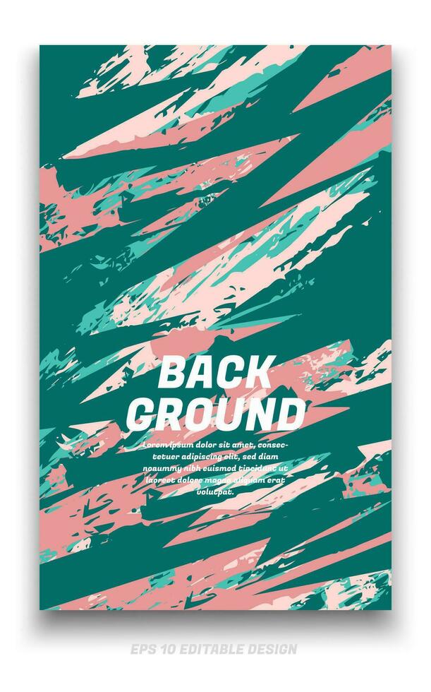 Abstract grunge background cover design with brush strokes concept. Design element for posters, magazines, book covers, brochure template, flyer, presentation. vector