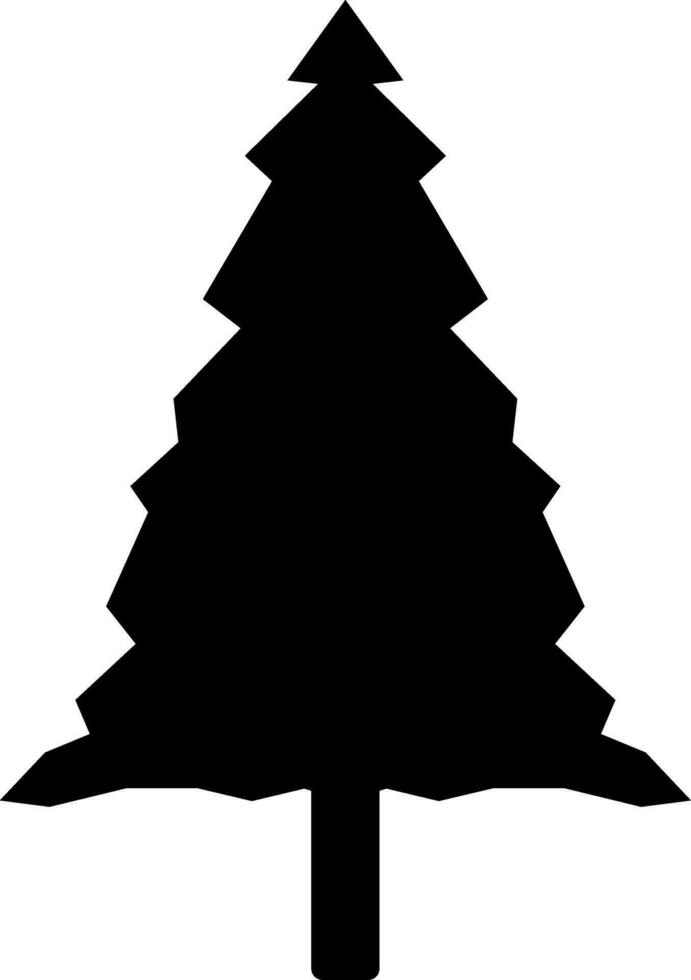Tree icon vector illustration. Tree silhouette for icon, symbol or sign. Single tree symbol for design about plant, forest, nature, environment and ecology. Simple single icon of plant