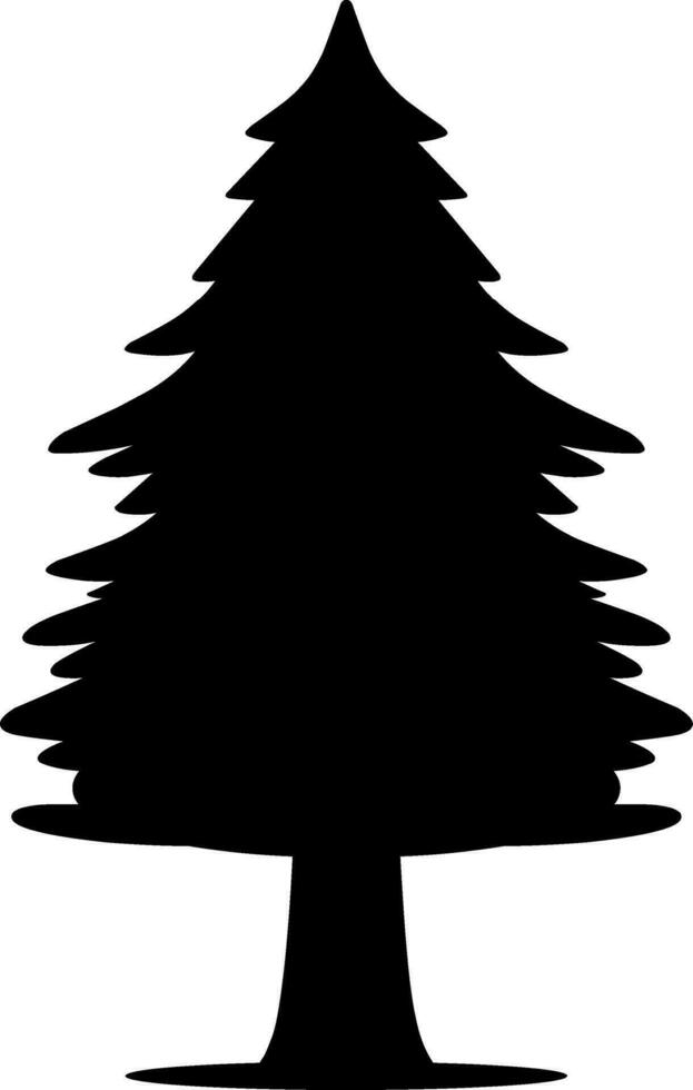 Tree icon vector illustration. Tree silhouette for icon, symbol or sign. Single tree symbol for design about plant, forest, nature, environment and ecology. Simple single icon of plant