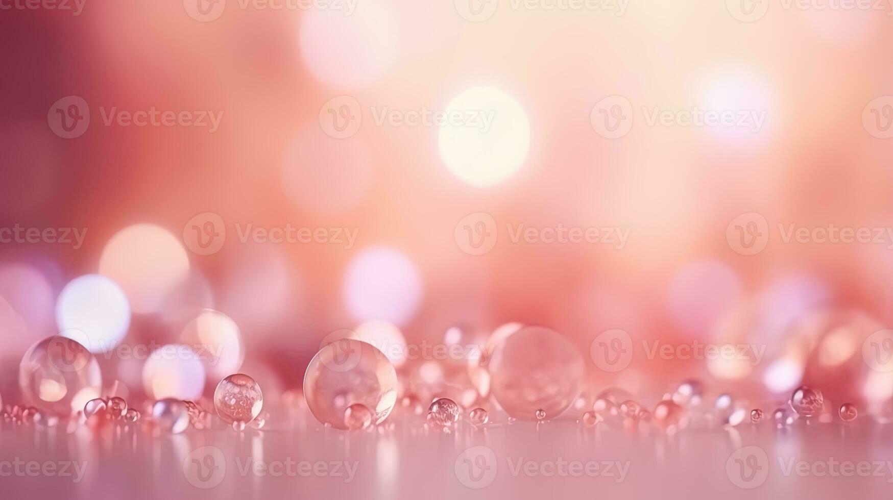 Abstract of bokeh pink pastel background glitters shimmering blur spot lights Bokeh Shiny rose gold light background texture photo