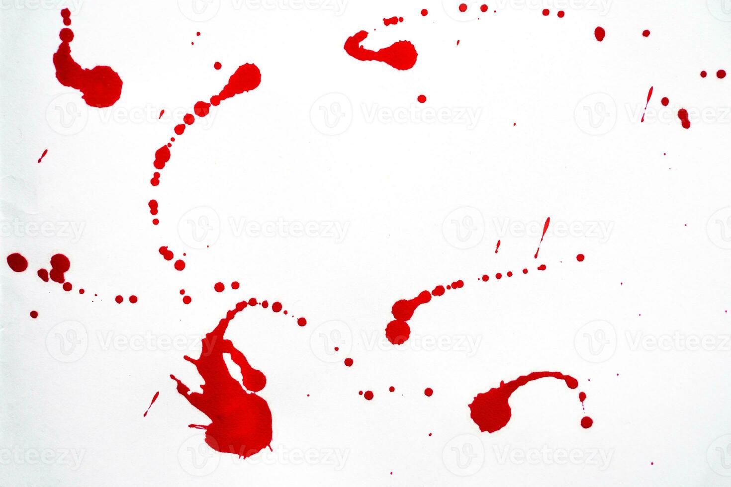 Blood splatters watercolor photo