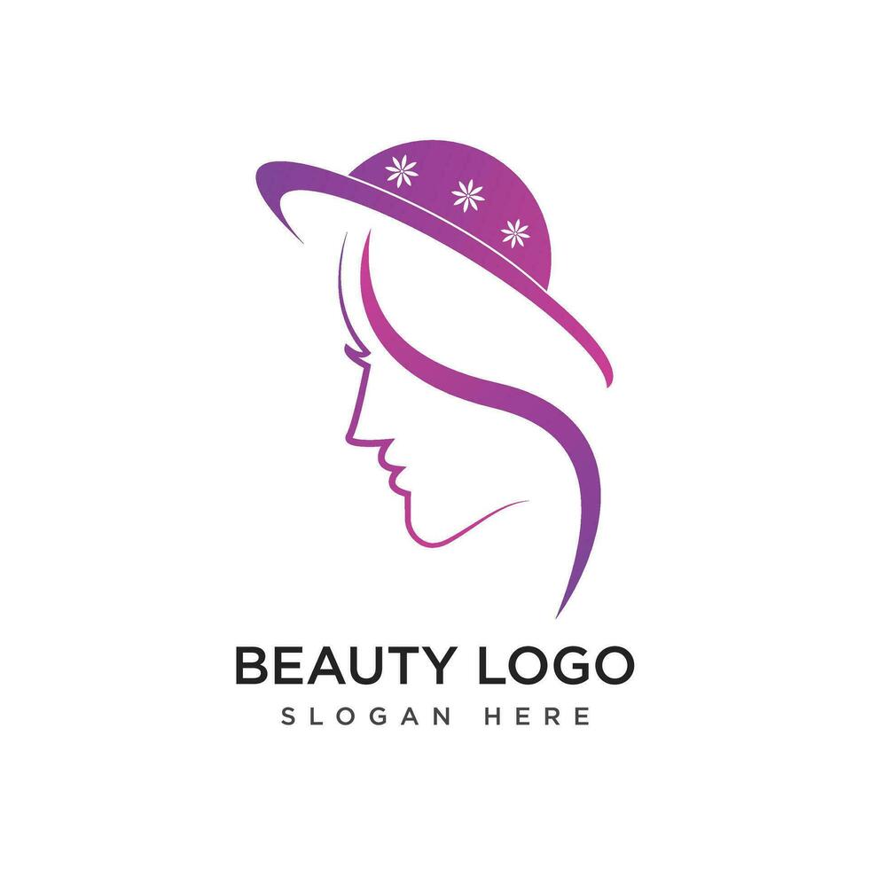 belleza logo vector ilustración diseño modelo.