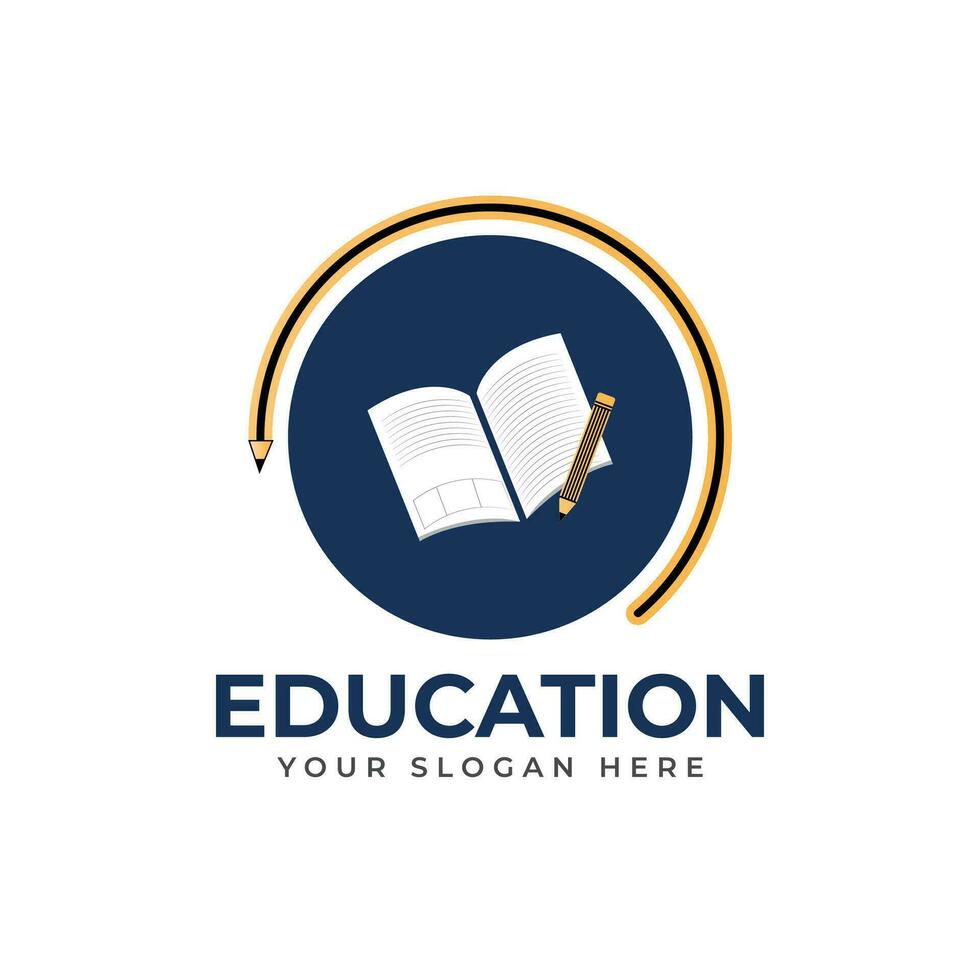 Education logo design vector template.