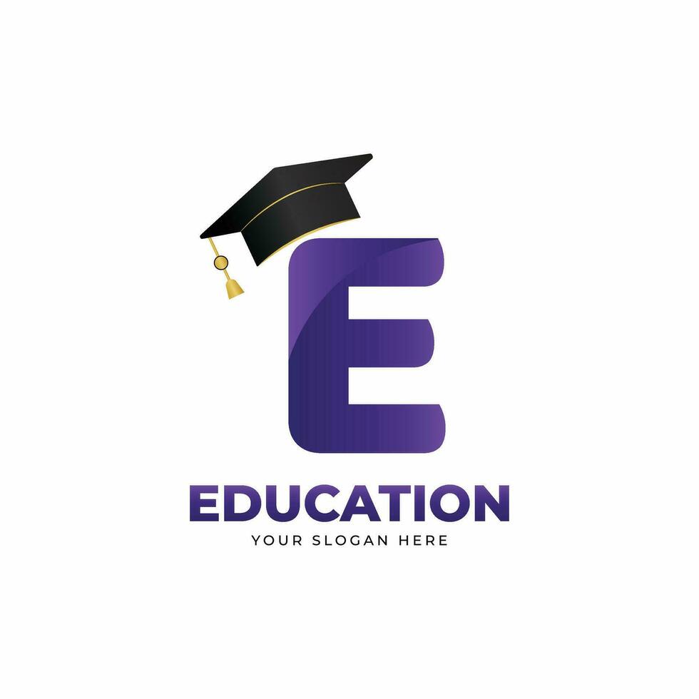 en línea educación logo diseño vector modelo.