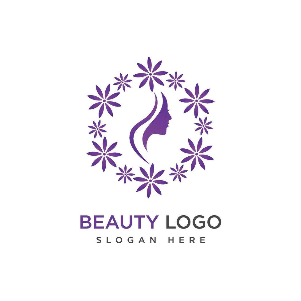 Beauty logo design vector illustration template.